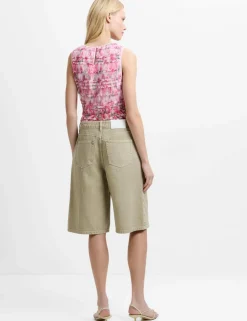 Denim Knee Length Shorts