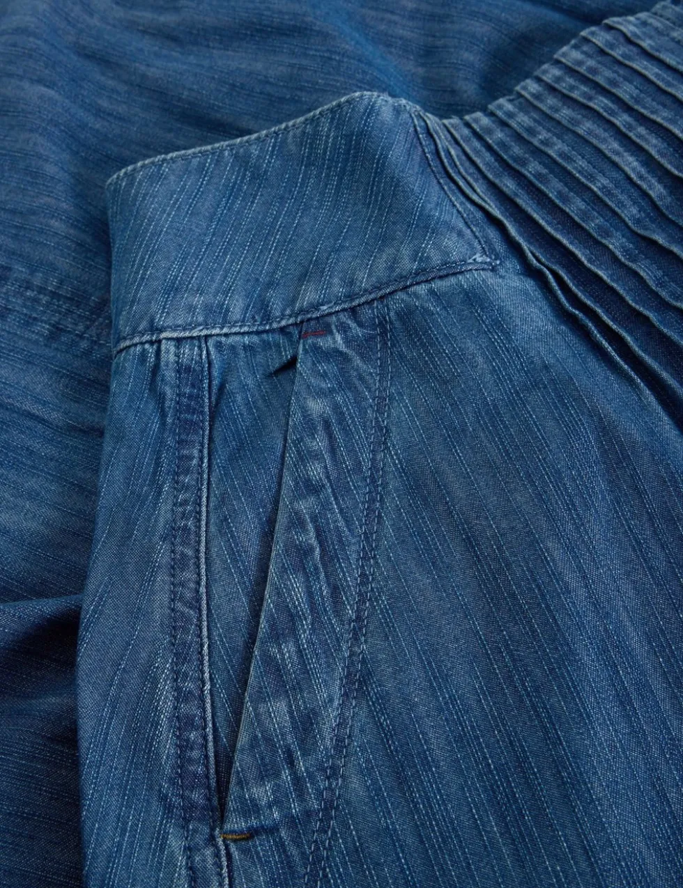 Denim Midi Skirt