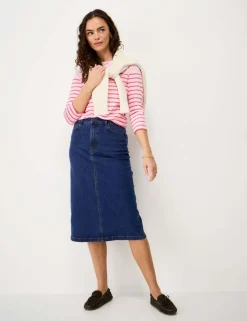Denim Midi Skirt