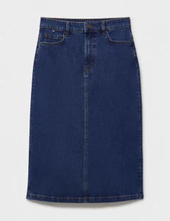 Denim Midi Skirt