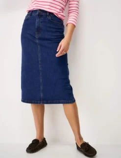 Denim Midi Skirt