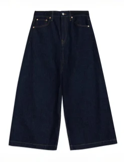 Denim Straight Leg Culottes