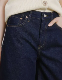 Denim Straight Leg Culottes