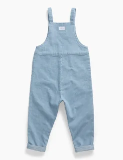 Denim Striped Dungarees (3 Mths - 4 Yrs)