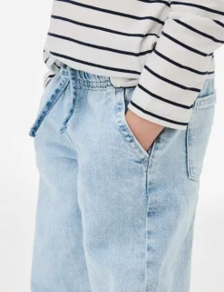 Denim Wide Leg Elasticated Waist Jeans (2-8 Yrs)