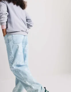 Denim Wide Leg Floral Print Jeans (6-16 Yrs)