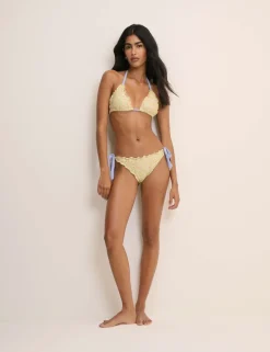 Ditsy Floral Frill Edge Triangle Bikini Top