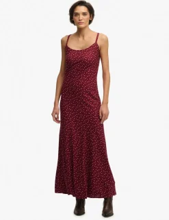 Ditsy Floral Scoop Neck Maxi Cami Slip Dress