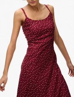 Ditsy Floral Scoop Neck Maxi Cami Slip Dress