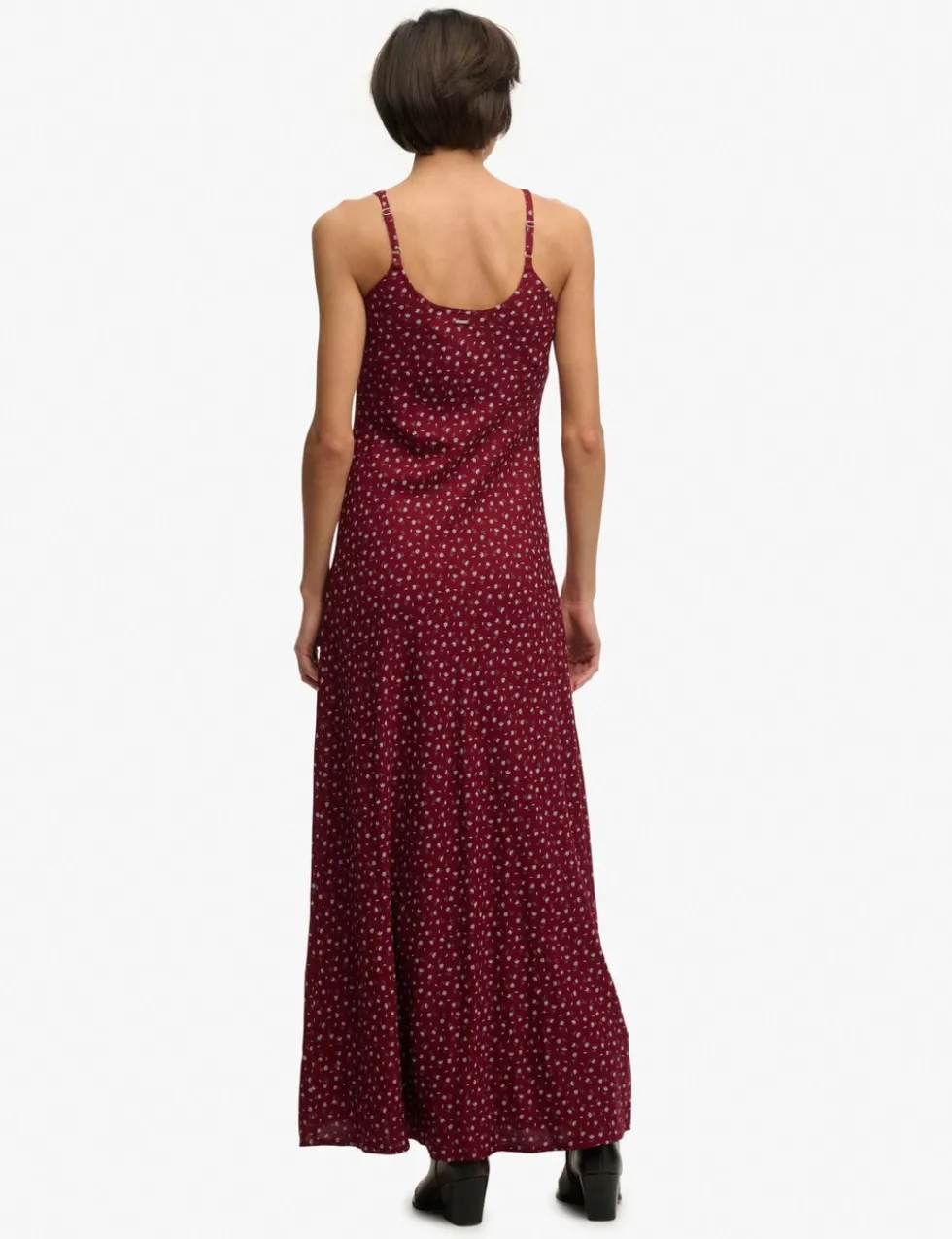 Ditsy Floral Scoop Neck Maxi Cami Slip Dress