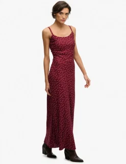 Ditsy Floral Scoop Neck Maxi Cami Slip Dress