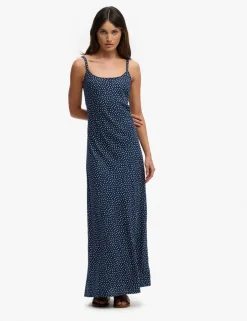 Ditsy Floral Scoop Neck Maxi Cami Slip Dress