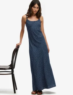 Ditsy Floral Scoop Neck Maxi Cami Slip Dress