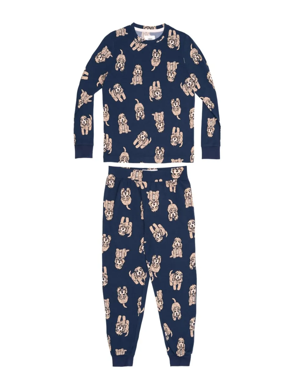 Dog Print Crew Neck Pyjamas (1-12 Yrs)
