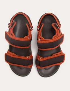 Double Strap Chunky Footbed Sandals