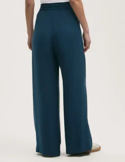 Drawstring Relaxed Wide Leg Trousers