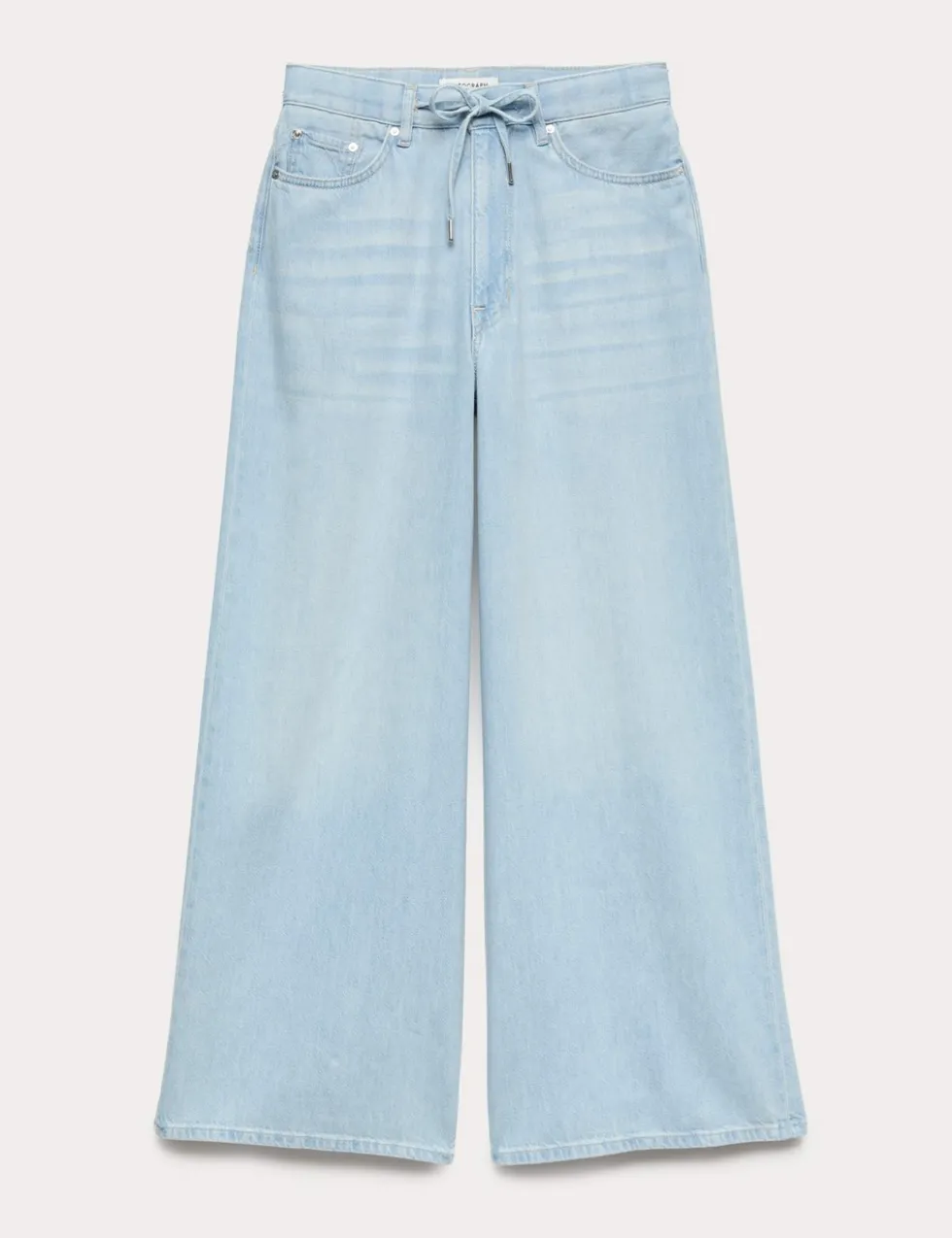Drawstring Wide Leg Jeans