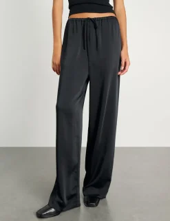 Drawstring Wide Leg Trousers