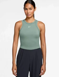 Dri-Fit Fitted Racer Back Crop Tank Top