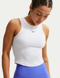 Dri-Fit Fitted Racer Back Crop Tank Top