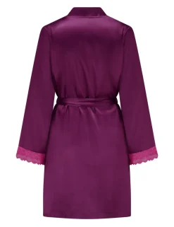 Dusk Lace Trim Dressing Gown