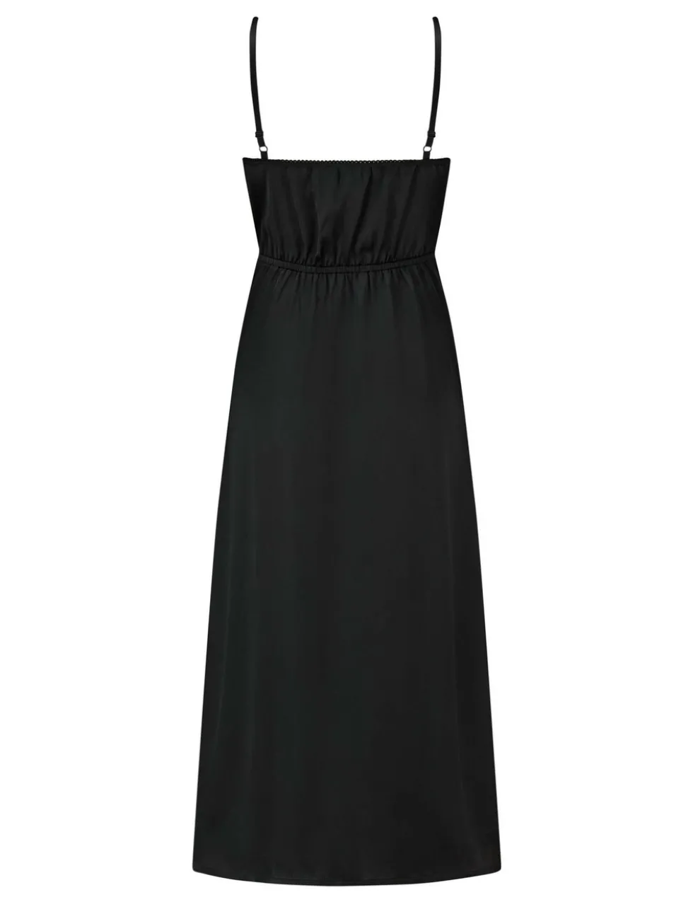 Dusk Satin & Lace Plunge Midi Chemise