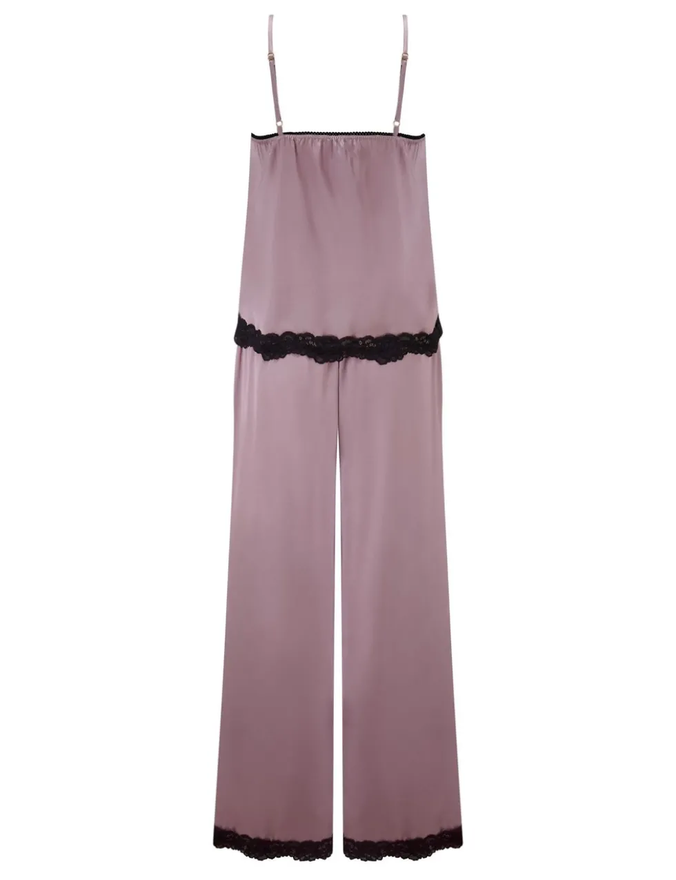 Dusk Satin Lace Trim Pyjama Set