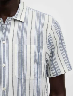 Easy Iron Pure Cotton Striped Shirt