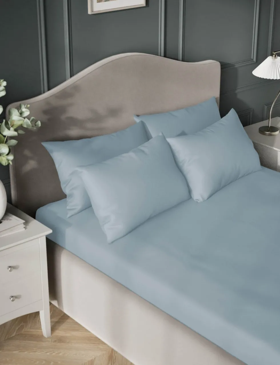 Egyptian Cotton Sateen 400 Thread Count Flat Sheet