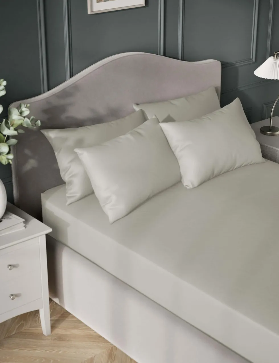 Egyptian Cotton Sateen 400 Thread Count Extra Deep Fitted Sheet