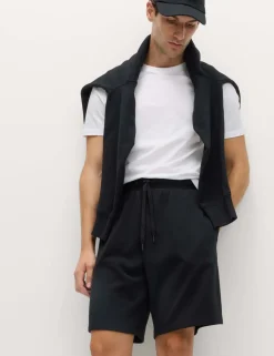 Elasticated Waist Cotton Rich Oversized Shorts