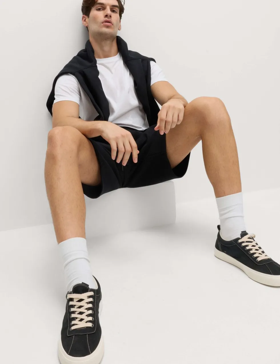 Elasticated Waist Cotton Rich Oversized Shorts