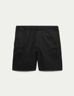 Elasticated Waist Ripstop Cargo Shorts