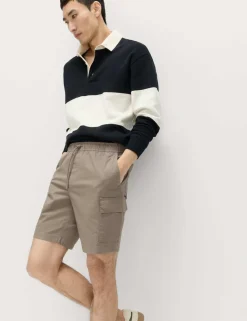 Elasticated Waist Ripstop Cargo Shorts