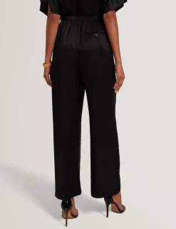 Elasticated Waist Straight Leg Trousers