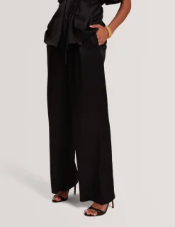 Elasticated Waist Straight Leg Trousers
