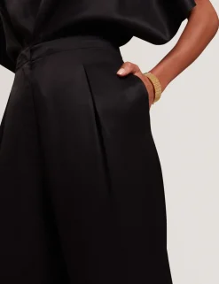 Elasticated Waist Straight Leg Trousers