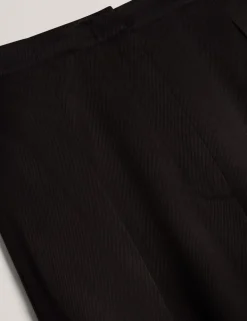 Elasticated Waist Straight Leg Trousers