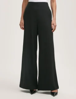 Elasticated Waist Wide Leg Trousers