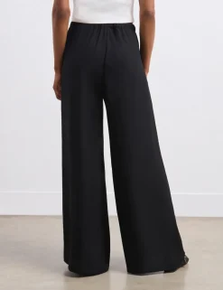 Elasticated Waist Wide Leg Trousers