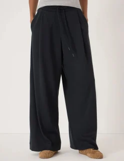 Elasticated Waist Wide Leg Trousers