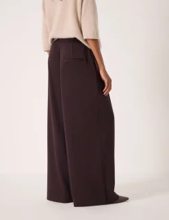 Elasticated Waist Wide Leg Trousers