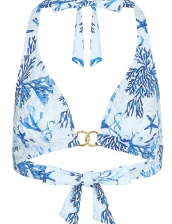 Elba Printed Padded Halterneck Bikini Top