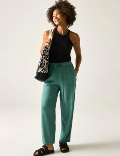 Elbrie Drawstring Straight Leg Trousers
