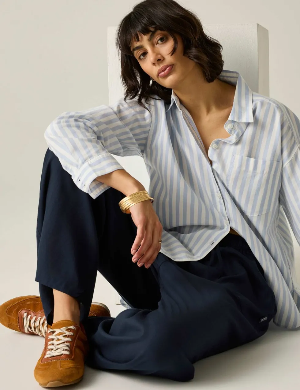 Elbrie Drawstring Straight Leg Trousers
