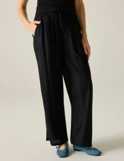 Elbrie Drawstring Straight Leg Trousers