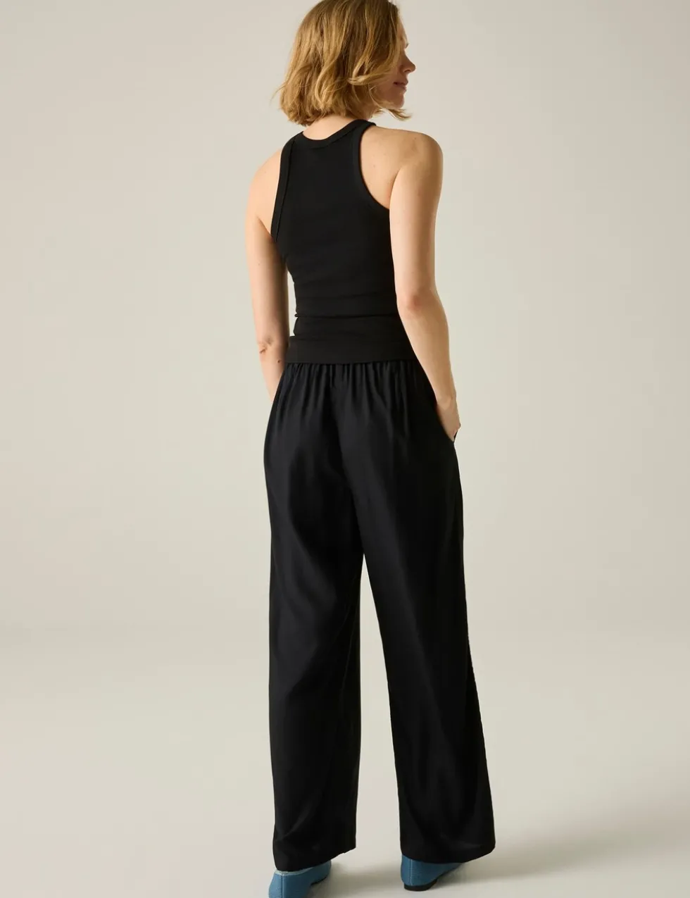 Elbrie Drawstring Straight Leg Trousers