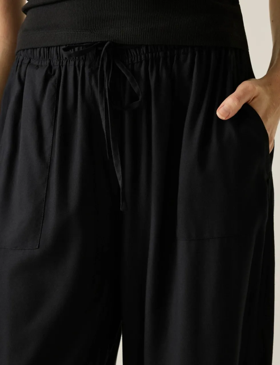 Elbrie Drawstring Straight Leg Trousers
