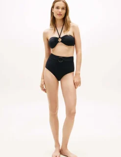 Elevated Belted High Waisted Bikini Bottoms