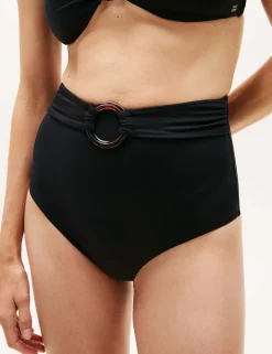 Elevated Belted High Waisted Bikini Bottoms